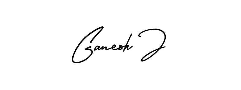 Design your own signature with our free online signature maker. With this signature software, you can create a handwritten (AmerikaSignatureDemo-Regular) signature for name Ganesh J. Ganesh J signature style 3 images and pictures png