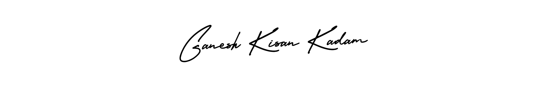 Ganesh Kisan Kadam stylish signature style. Best Handwritten Sign (AmerikaSignatureDemo-Regular) for my name. Handwritten Signature Collection Ideas for my name Ganesh Kisan Kadam. Ganesh Kisan Kadam signature style 3 images and pictures png