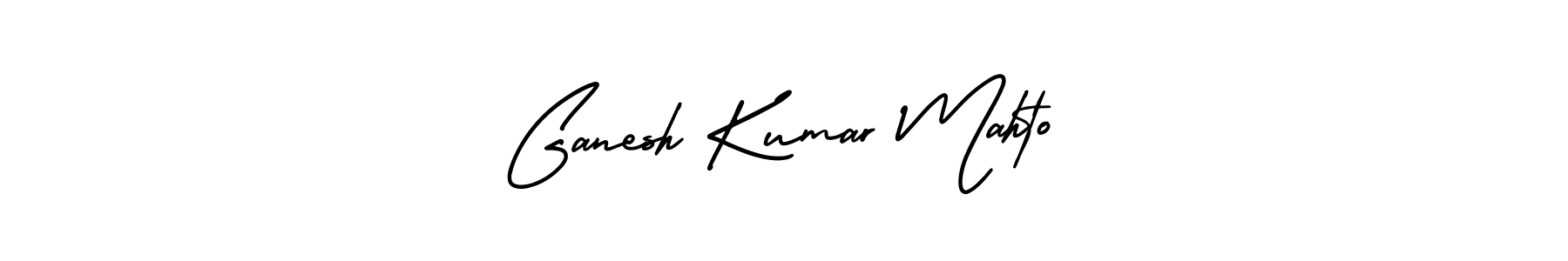 How to make Ganesh Kumar Mahto name signature. Use AmerikaSignatureDemo-Regular style for creating short signs online. This is the latest handwritten sign. Ganesh Kumar Mahto signature style 3 images and pictures png