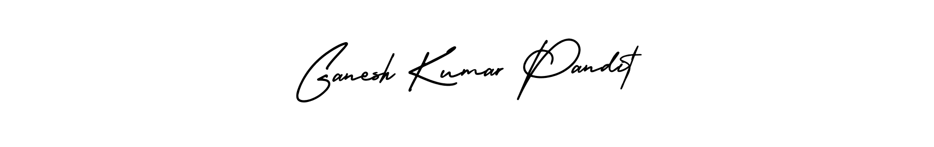 How to make Ganesh Kumar Pandit signature? AmerikaSignatureDemo-Regular is a professional autograph style. Create handwritten signature for Ganesh Kumar Pandit name. Ganesh Kumar Pandit signature style 3 images and pictures png