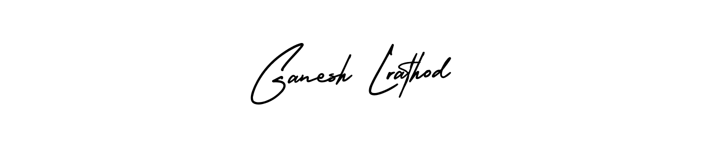 Create a beautiful signature design for name Ganesh Lrathod. With this signature (AmerikaSignatureDemo-Regular) fonts, you can make a handwritten signature for free. Ganesh Lrathod signature style 3 images and pictures png