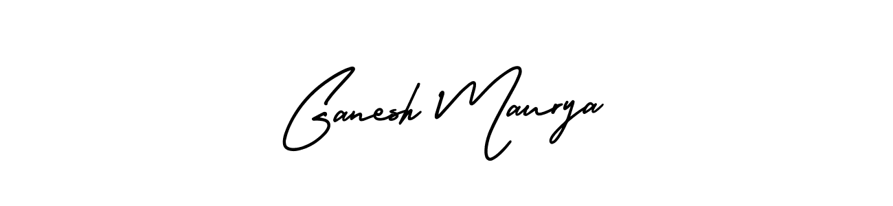 Design your own signature with our free online signature maker. With this signature software, you can create a handwritten (AmerikaSignatureDemo-Regular) signature for name Ganesh Maurya. Ganesh Maurya signature style 3 images and pictures png