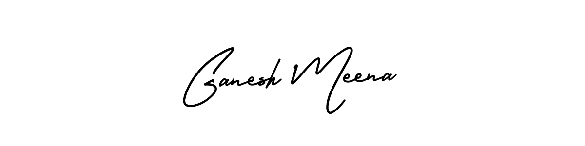 Create a beautiful signature design for name Ganesh Meena. With this signature (AmerikaSignatureDemo-Regular) fonts, you can make a handwritten signature for free. Ganesh Meena signature style 3 images and pictures png