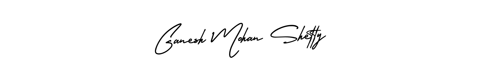 It looks lik you need a new signature style for name Ganesh Mohan Shetty. Design unique handwritten (AmerikaSignatureDemo-Regular) signature with our free signature maker in just a few clicks. Ganesh Mohan Shetty signature style 3 images and pictures png
