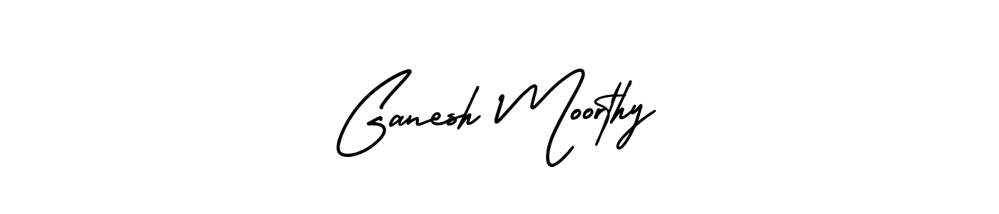 You should practise on your own different ways (AmerikaSignatureDemo-Regular) to write your name (Ganesh Moorthy) in signature. don't let someone else do it for you. Ganesh Moorthy signature style 3 images and pictures png