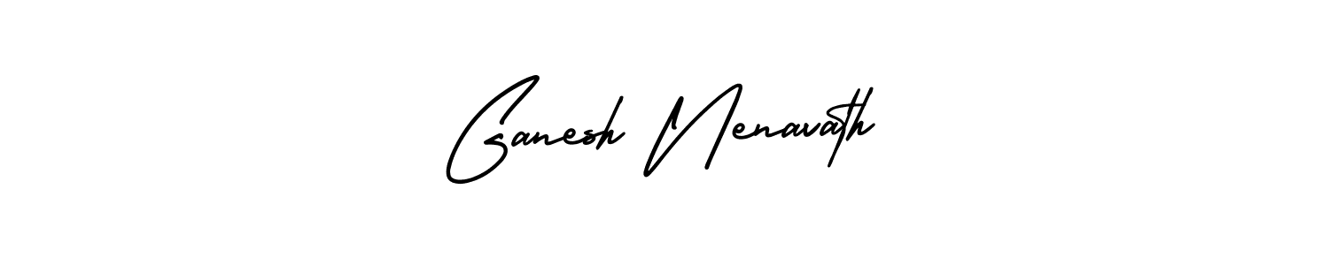 Create a beautiful signature design for name Ganesh Nenavath. With this signature (AmerikaSignatureDemo-Regular) fonts, you can make a handwritten signature for free. Ganesh Nenavath signature style 3 images and pictures png