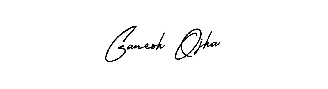 Use a signature maker to create a handwritten signature online. With this signature software, you can design (AmerikaSignatureDemo-Regular) your own signature for name Ganesh Ojha. Ganesh Ojha signature style 3 images and pictures png
