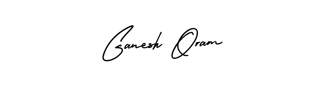You should practise on your own different ways (AmerikaSignatureDemo-Regular) to write your name (Ganesh Oram) in signature. don't let someone else do it for you. Ganesh Oram signature style 3 images and pictures png