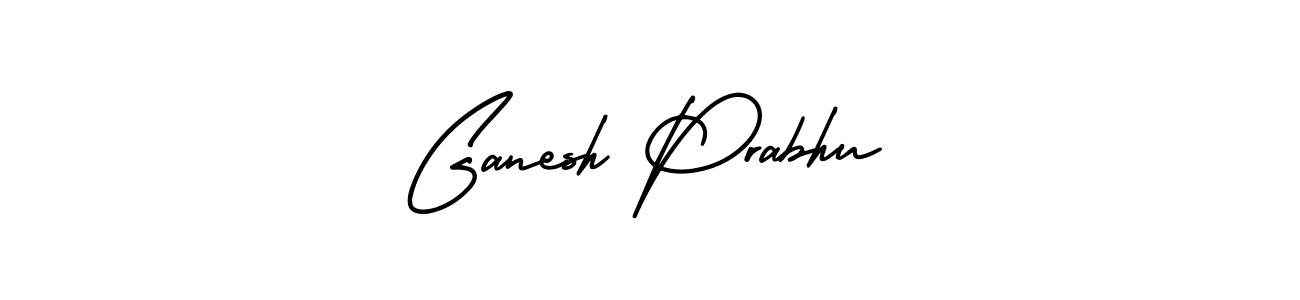 Use a signature maker to create a handwritten signature online. With this signature software, you can design (AmerikaSignatureDemo-Regular) your own signature for name Ganesh Prabhu. Ganesh Prabhu signature style 3 images and pictures png