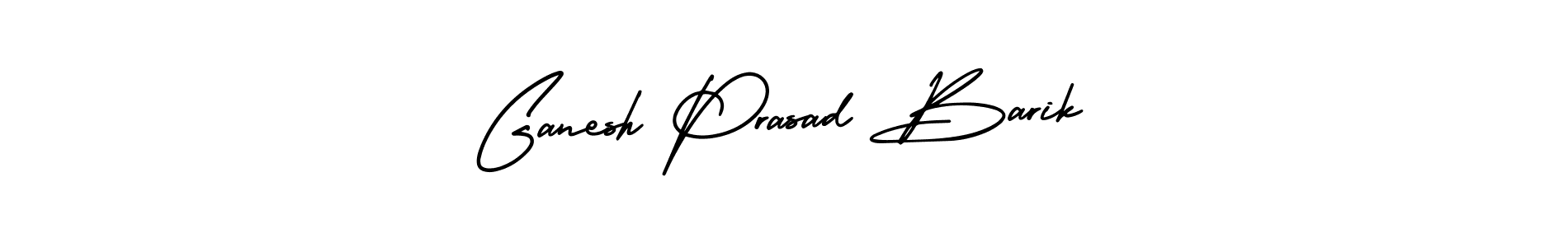 This is the best signature style for the Ganesh Prasad Barik name. Also you like these signature font (AmerikaSignatureDemo-Regular). Mix name signature. Ganesh Prasad Barik signature style 3 images and pictures png
