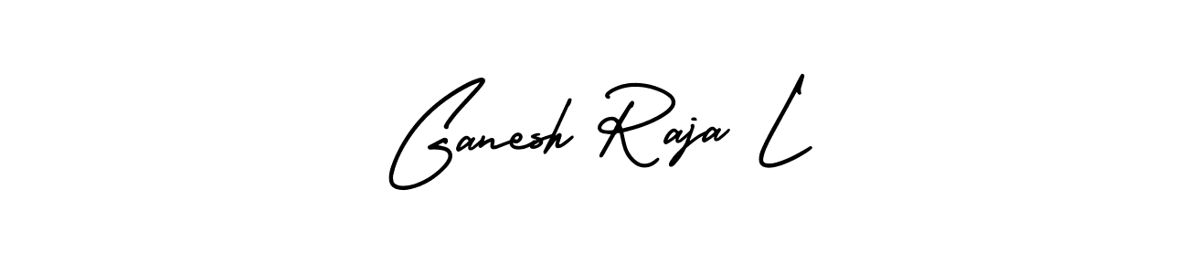 How to make Ganesh Raja L signature? AmerikaSignatureDemo-Regular is a professional autograph style. Create handwritten signature for Ganesh Raja L name. Ganesh Raja L signature style 3 images and pictures png