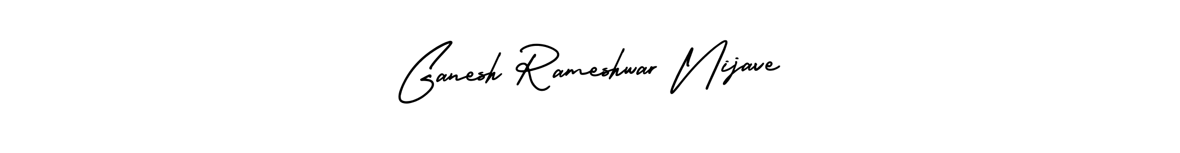 Use a signature maker to create a handwritten signature online. With this signature software, you can design (AmerikaSignatureDemo-Regular) your own signature for name Ganesh Rameshwar Nijave. Ganesh Rameshwar Nijave signature style 3 images and pictures png