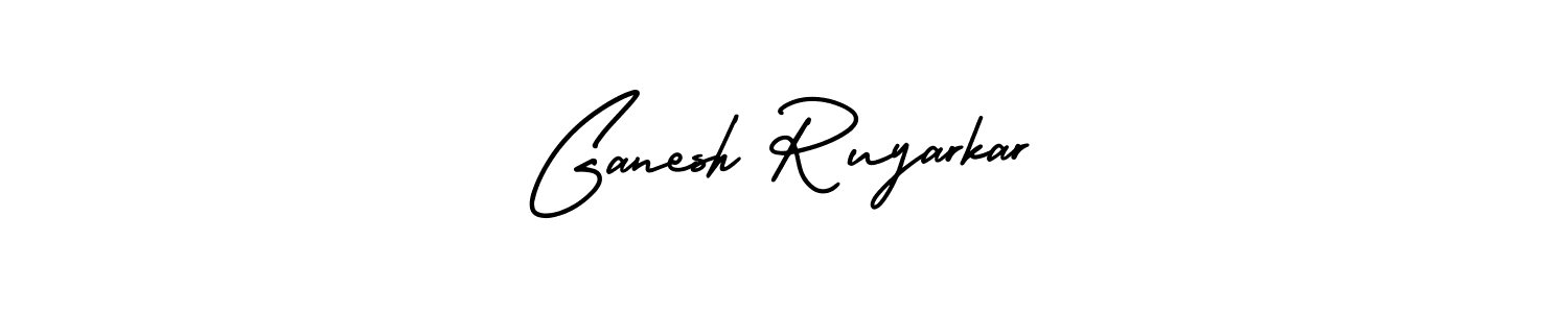 if you are searching for the best signature style for your name Ganesh Ruyarkar. so please give up your signature search. here we have designed multiple signature styles  using AmerikaSignatureDemo-Regular. Ganesh Ruyarkar signature style 3 images and pictures png