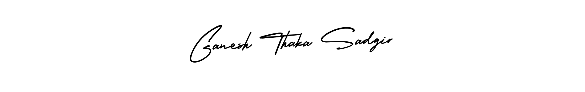 AmerikaSignatureDemo-Regular is a professional signature style that is perfect for those who want to add a touch of class to their signature. It is also a great choice for those who want to make their signature more unique. Get Ganesh Thaka Sadgir name to fancy signature for free. Ganesh Thaka Sadgir signature style 3 images and pictures png