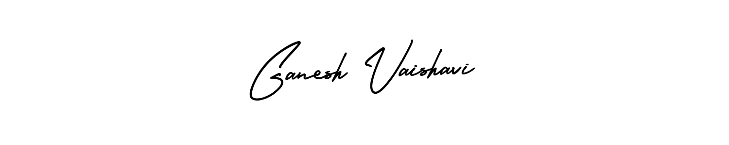 Use a signature maker to create a handwritten signature online. With this signature software, you can design (AmerikaSignatureDemo-Regular) your own signature for name Ganesh Vaishavi. Ganesh Vaishavi signature style 3 images and pictures png