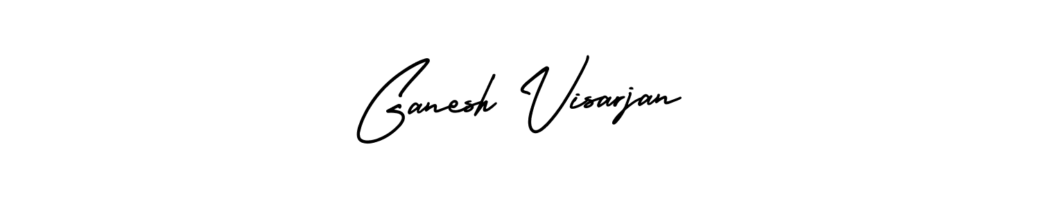 AmerikaSignatureDemo-Regular is a professional signature style that is perfect for those who want to add a touch of class to their signature. It is also a great choice for those who want to make their signature more unique. Get Ganesh Visarjan name to fancy signature for free. Ganesh Visarjan signature style 3 images and pictures png