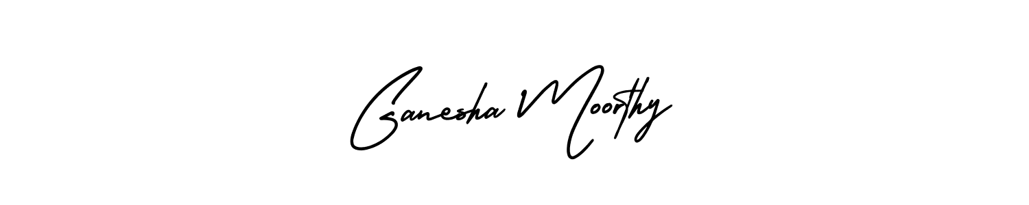 Design your own signature with our free online signature maker. With this signature software, you can create a handwritten (AmerikaSignatureDemo-Regular) signature for name Ganesha Moorthy. Ganesha Moorthy signature style 3 images and pictures png