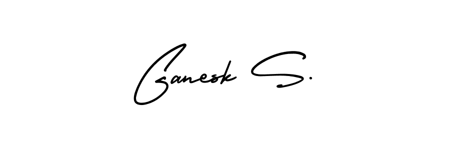 Create a beautiful signature design for name Ganesk S.. With this signature (AmerikaSignatureDemo-Regular) fonts, you can make a handwritten signature for free. Ganesk S. signature style 3 images and pictures png