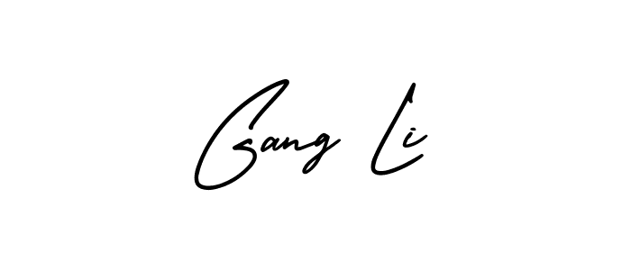 Create a beautiful signature design for name Gang Li. With this signature (AmerikaSignatureDemo-Regular) fonts, you can make a handwritten signature for free. Gang Li signature style 3 images and pictures png