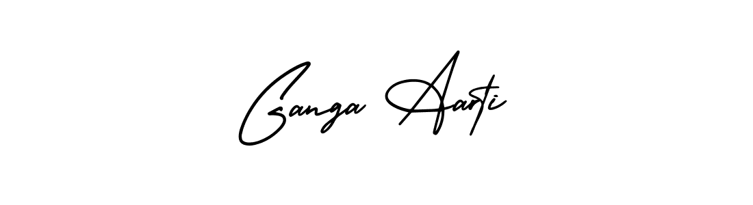 Use a signature maker to create a handwritten signature online. With this signature software, you can design (AmerikaSignatureDemo-Regular) your own signature for name Ganga Aarti. Ganga Aarti signature style 3 images and pictures png