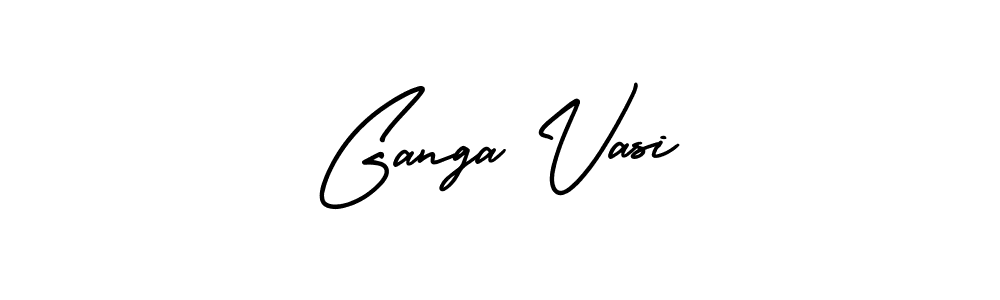 if you are searching for the best signature style for your name Ganga Vasi. so please give up your signature search. here we have designed multiple signature styles  using AmerikaSignatureDemo-Regular. Ganga Vasi signature style 3 images and pictures png