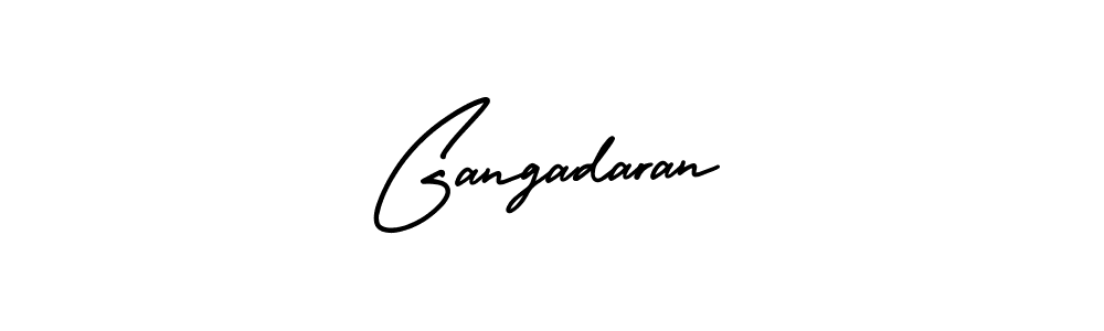 The best way (AmerikaSignatureDemo-Regular) to make a short signature is to pick only two or three words in your name. The name Gangadaran include a total of six letters. For converting this name. Gangadaran signature style 3 images and pictures png