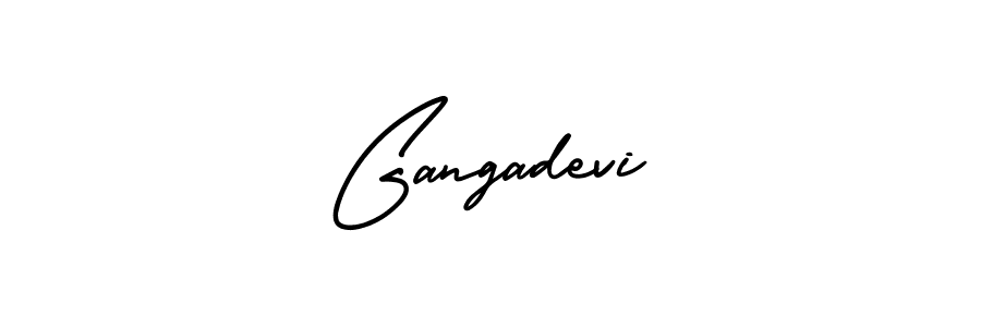 Also You can easily find your signature by using the search form. We will create Gangadevi name handwritten signature images for you free of cost using AmerikaSignatureDemo-Regular sign style. Gangadevi signature style 3 images and pictures png