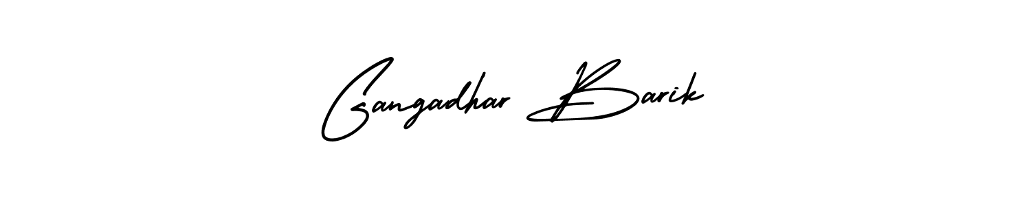 AmerikaSignatureDemo-Regular is a professional signature style that is perfect for those who want to add a touch of class to their signature. It is also a great choice for those who want to make their signature more unique. Get Gangadhar Barik name to fancy signature for free. Gangadhar Barik signature style 3 images and pictures png