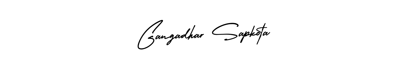 Create a beautiful signature design for name Gangadhar Sapkota. With this signature (AmerikaSignatureDemo-Regular) fonts, you can make a handwritten signature for free. Gangadhar Sapkota signature style 3 images and pictures png