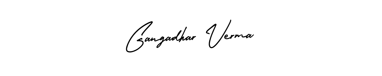 How to make Gangadhar Verma signature? AmerikaSignatureDemo-Regular is a professional autograph style. Create handwritten signature for Gangadhar Verma name. Gangadhar Verma signature style 3 images and pictures png