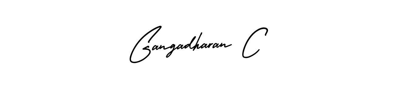 if you are searching for the best signature style for your name Gangadharan C. so please give up your signature search. here we have designed multiple signature styles  using AmerikaSignatureDemo-Regular. Gangadharan C signature style 3 images and pictures png