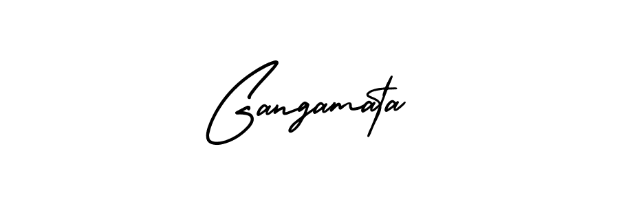 AmerikaSignatureDemo-Regular is a professional signature style that is perfect for those who want to add a touch of class to their signature. It is also a great choice for those who want to make their signature more unique. Get Gangamata name to fancy signature for free. Gangamata signature style 3 images and pictures png
