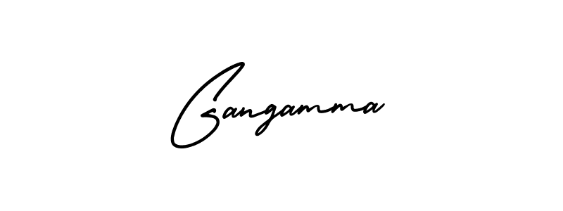 Use a signature maker to create a handwritten signature online. With this signature software, you can design (AmerikaSignatureDemo-Regular) your own signature for name Gangamma. Gangamma signature style 3 images and pictures png