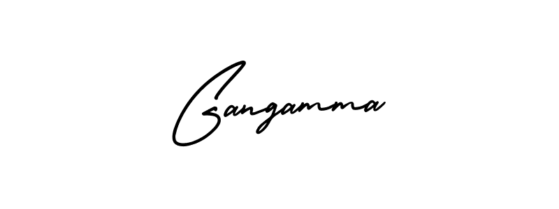 It looks lik you need a new signature style for name Gangamma. Design unique handwritten (AmerikaSignatureDemo-Regular) signature with our free signature maker in just a few clicks. Gangamma signature style 3 images and pictures png