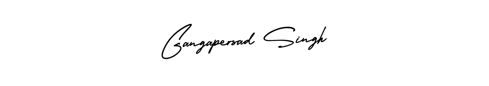 Design your own signature with our free online signature maker. With this signature software, you can create a handwritten (AmerikaSignatureDemo-Regular) signature for name Gangapersad Singh. Gangapersad Singh signature style 3 images and pictures png
