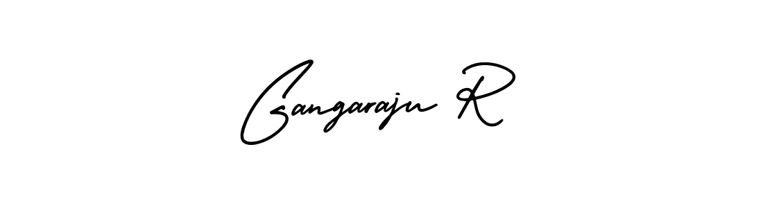 The best way (AmerikaSignatureDemo-Regular) to make a short signature is to pick only two or three words in your name. The name Gangaraju R include a total of six letters. For converting this name. Gangaraju R signature style 3 images and pictures png