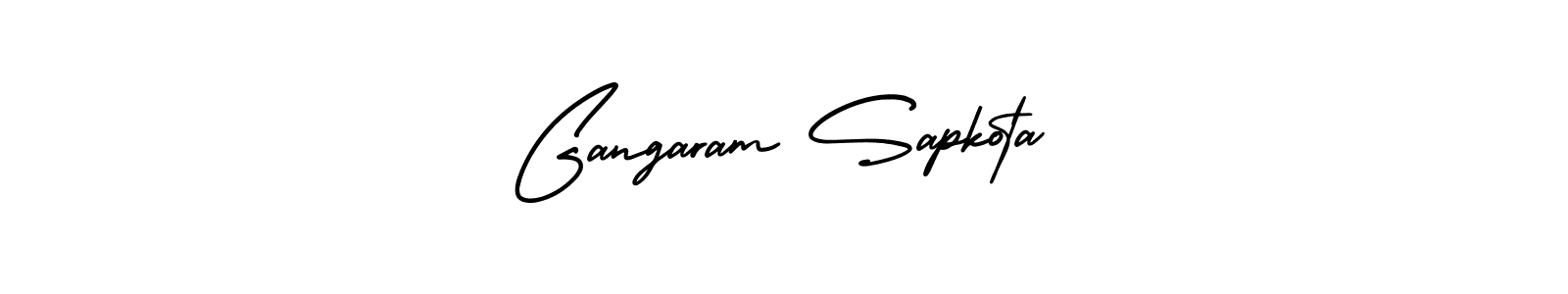 Use a signature maker to create a handwritten signature online. With this signature software, you can design (AmerikaSignatureDemo-Regular) your own signature for name Gangaram Sapkota. Gangaram Sapkota signature style 3 images and pictures png