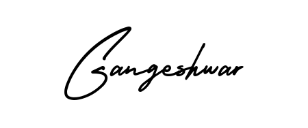 A classic penmanship look for Gangeshwar. The AmerikaSignatureDemo-Regular font brings timeless elegance and confidence to every signed document. Gangeshwar signature style 3 images and pictures png