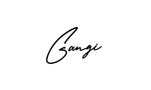 Use a signature maker to create a handwritten signature online. With this signature software, you can design (AmerikaSignatureDemo-Regular) your own signature for name Gangi. Gangi signature style 3 images and pictures png