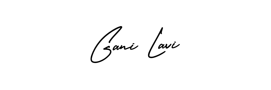 Gani Lavi stylish signature style. Best Handwritten Sign (AmerikaSignatureDemo-Regular) for my name. Handwritten Signature Collection Ideas for my name Gani Lavi. Gani Lavi signature style 3 images and pictures png