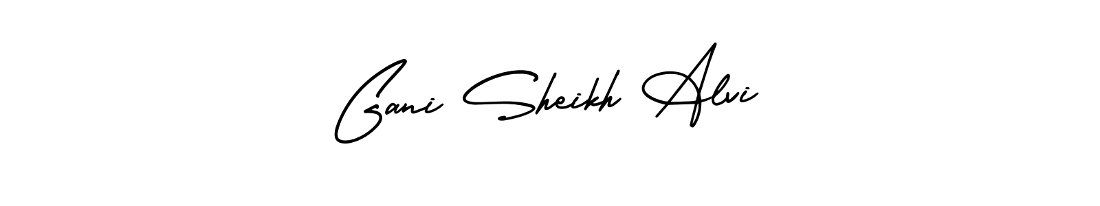 How to make Gani Sheikh Alvi signature? AmerikaSignatureDemo-Regular is a professional autograph style. Create handwritten signature for Gani Sheikh Alvi name. Gani Sheikh Alvi signature style 3 images and pictures png