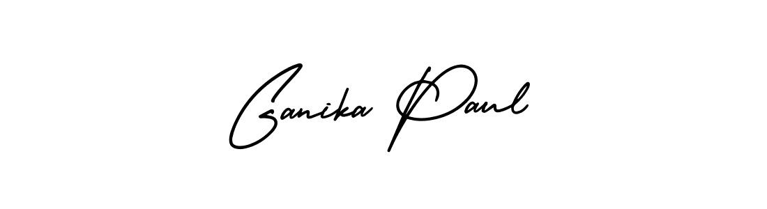 How to make Ganika Paul signature? AmerikaSignatureDemo-Regular is a professional autograph style. Create handwritten signature for Ganika Paul name. Ganika Paul signature style 3 images and pictures png