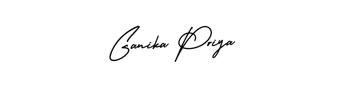 How to Draw Ganika Priya signature style? AmerikaSignatureDemo-Regular is a latest design signature styles for name Ganika Priya. Ganika Priya signature style 3 images and pictures png