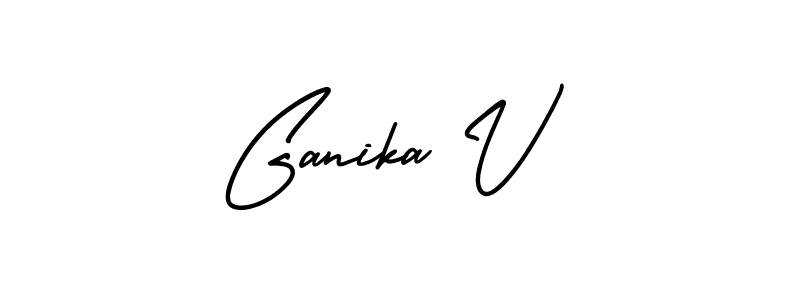 Once you've used our free online signature maker to create your best signature AmerikaSignatureDemo-Regular style, it's time to enjoy all of the benefits that Ganika V name signing documents. Ganika V signature style 3 images and pictures png