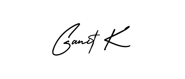 How to Draw Ganit K signature style? AmerikaSignatureDemo-Regular is a latest design signature styles for name Ganit K. Ganit K signature style 3 images and pictures png