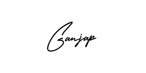 Create a beautiful signature design for name Ganjap. With this signature (AmerikaSignatureDemo-Regular) fonts, you can make a handwritten signature for free. Ganjap signature style 3 images and pictures png