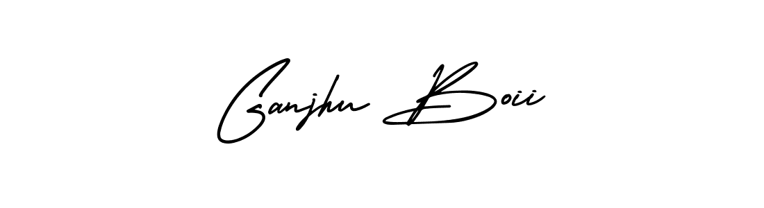 Make a beautiful signature design for name Ganjhu Boii. Use this online signature maker to create a handwritten signature for free. Ganjhu Boii signature style 3 images and pictures png