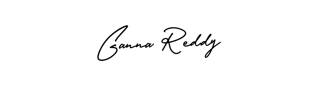 The best way (AmerikaSignatureDemo-Regular) to make a short signature is to pick only two or three words in your name. The name Ganna Reddy include a total of six letters. For converting this name. Ganna Reddy signature style 3 images and pictures png