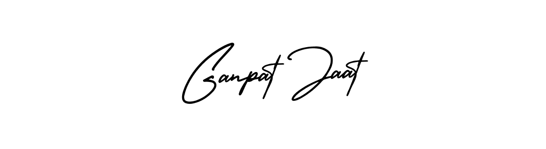 This is the best signature style for the Ganpat Jaat name. Also you like these signature font (AmerikaSignatureDemo-Regular). Mix name signature. Ganpat Jaat signature style 3 images and pictures png