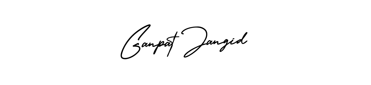AmerikaSignatureDemo-Regular is a professional signature style that is perfect for those who want to add a touch of class to their signature. It is also a great choice for those who want to make their signature more unique. Get Ganpat Jangid name to fancy signature for free. Ganpat Jangid signature style 3 images and pictures png